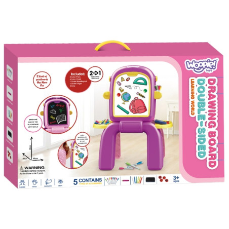 WOOPIE lenta 2in1 dvipusė dažų lenta