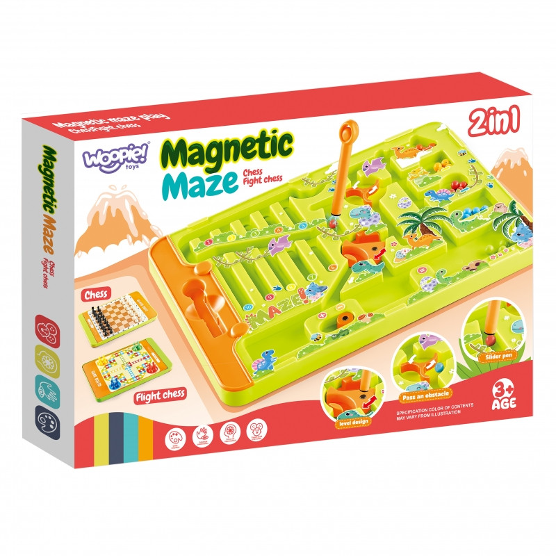 WOOPIE Magnetinis labirintas 2 in 1