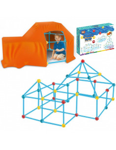 WOOPIE Big Blocks Construction Tent Set Straws Tubes 128 pcs.