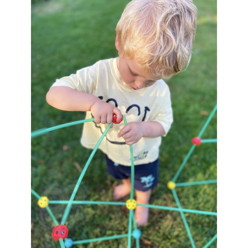 WOOPIE Big Blocks Construction Tent Set Straws Tubes 128 pcs.