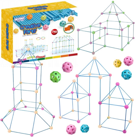 WOOPIE statybinis rinkinys "Creative Forts" palapinės statybai