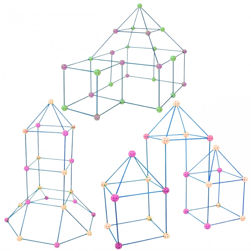 WOOPIE statybinis rinkinys "Creative Forts" palapinės statybai