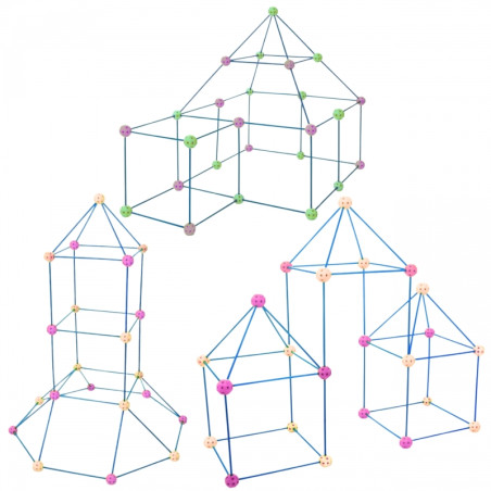 WOOPIE statybinis rinkinys "Creative Forts" palapinės statybai