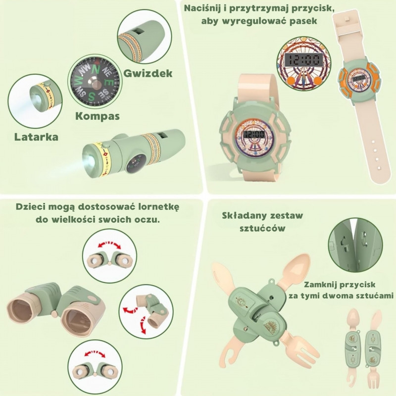 WOOPIE Discovery Little Explorer Set XXL stovyklavimo palapinė su priedais