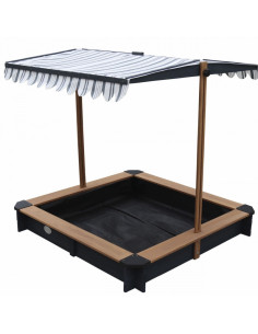 Деревянная песочница AXI с крышей и скамейками 2