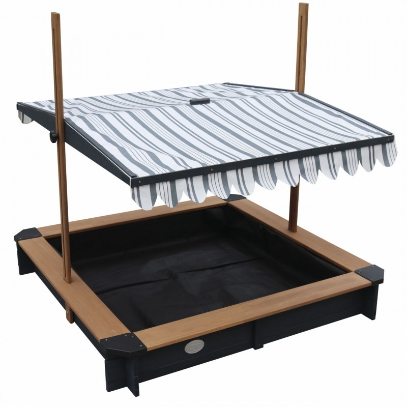 Деревянная песочница AXI с крышей и скамейками