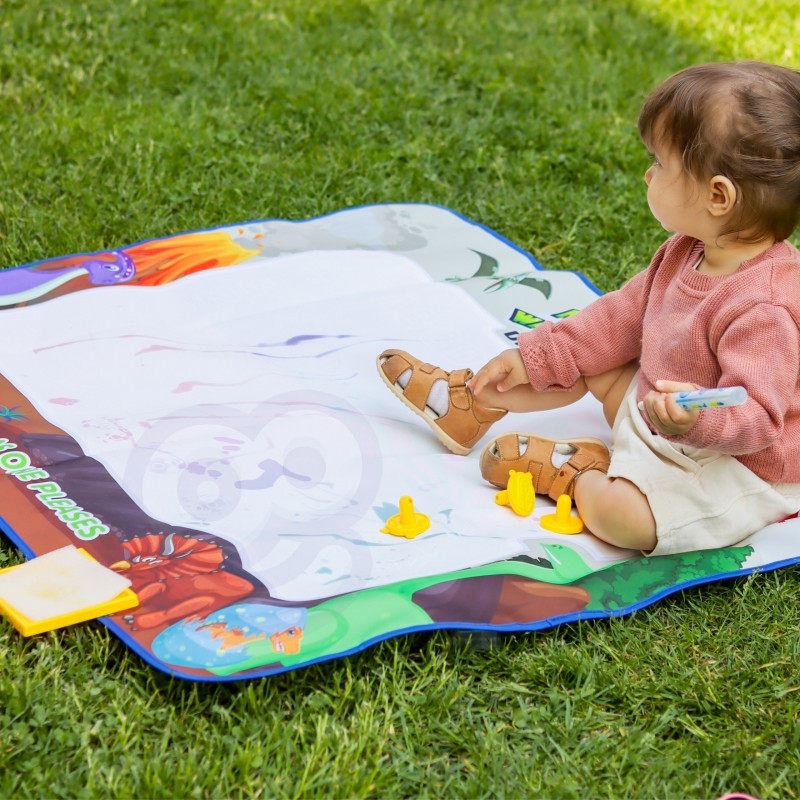 Коврик для рисования водой WOOPIE Magic XXL с цифрами-штампами 100x80 см