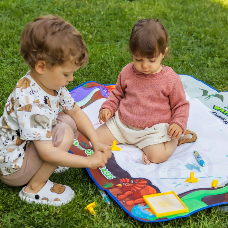 Коврик для рисования водой WOOPIE Magic XXL с цифрами-штампами 100x80 см