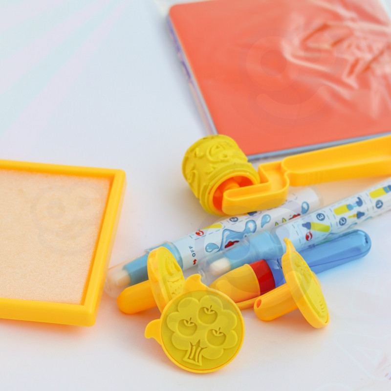 Коврик для рисования водой WOOPIE Magic XXL с цифрами-штампами 100x80 см