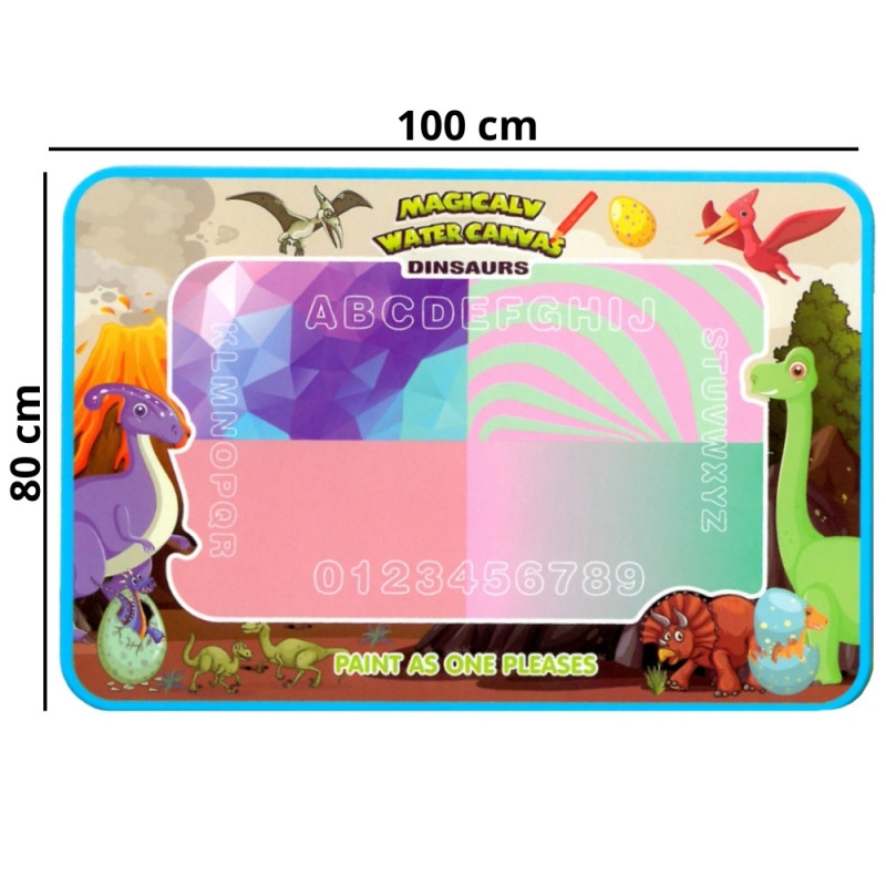 Коврик для рисования водой WOOPIE Magic XXL с цифрами-штампами 100x80 см