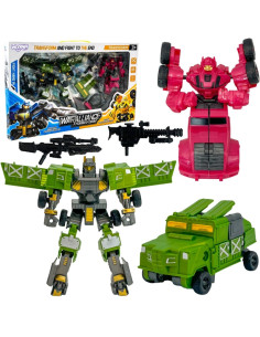 Набор боевых машин WOOPIE «Роботы-трансформеры 4 в 1»