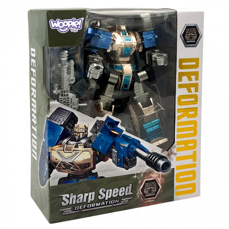 WOOPIE transformuojantis robotas SHARP SPEED 2in1 mūšio sunkvežimis