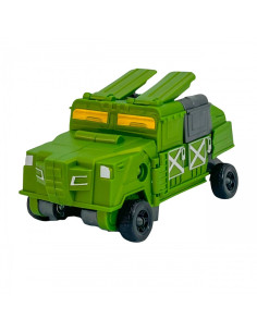 WOOPIE 3in1 robotas transformuojantis kovos transporto priemonės ir smiginio paleidimo rinkinys žalias 2