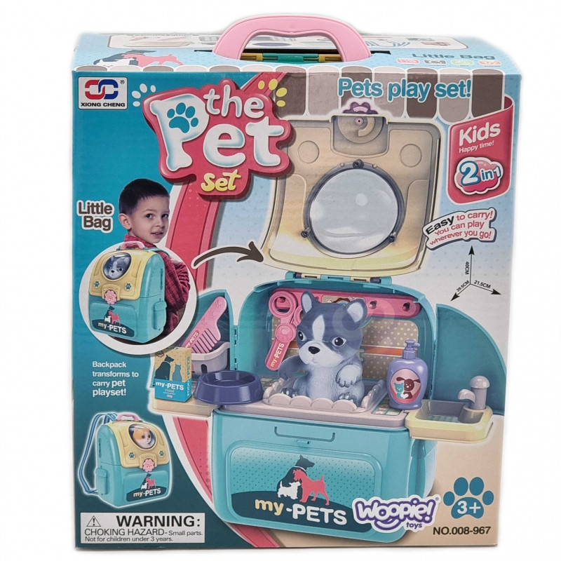 Портативный салон красоты WOOPIE Dog 2 в 1 в рюкзаке-переноске