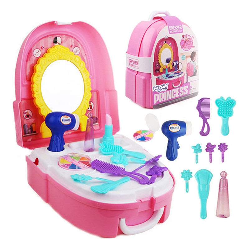 WOOPIE Little Princess rinkinys kuprinėje tualetinis staliukas 19 vnt.