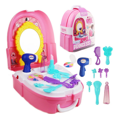WOOPIE Little Princess rinkinys kuprinėje tualetinis staliukas 19 vnt. WOOPIE Little Princess rinkinys kuprinėje tualetinis staliukas 19 vnt.