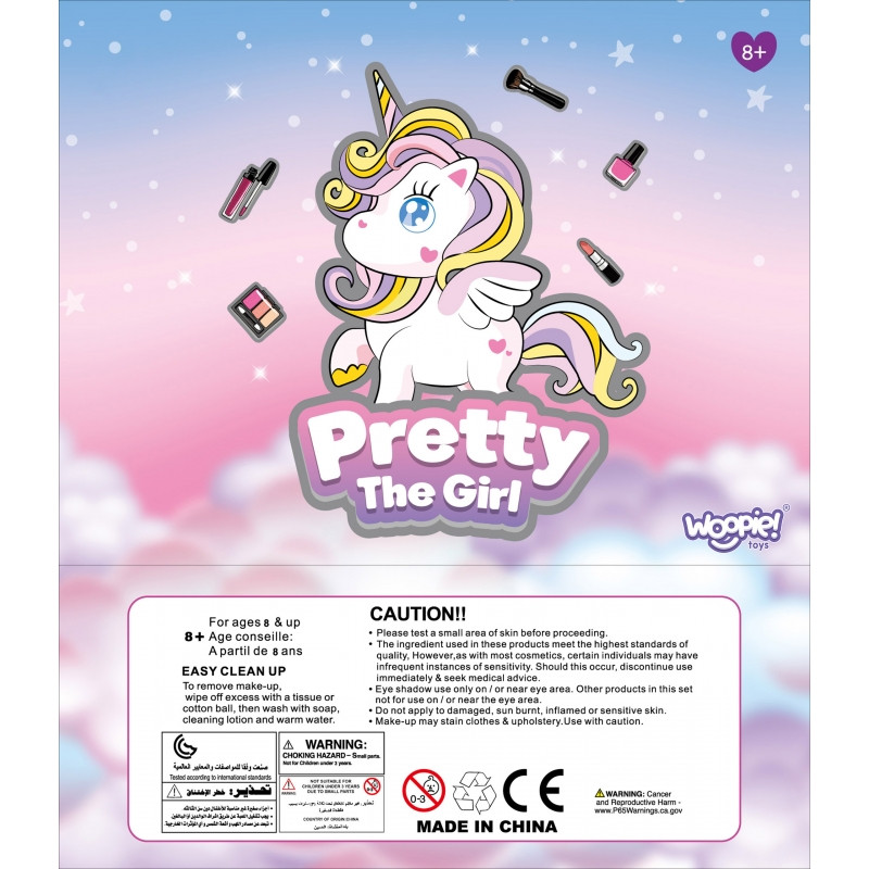 WOOPIE ART&FUN Zestaw do Makijażu Kosmetyczka w Kuferku 27 el. XXL SPA