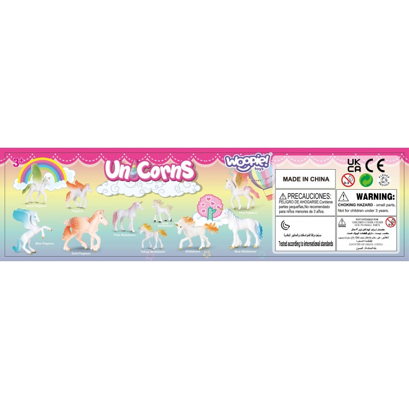 WOOPIE Набор фигурок единорогов 16 шт.