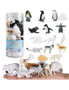 Набор фигурок животных Арктики WOOPIE 16 шт.