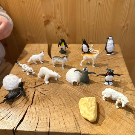 Набор фигурок животных Арктики WOOPIE 16 шт.