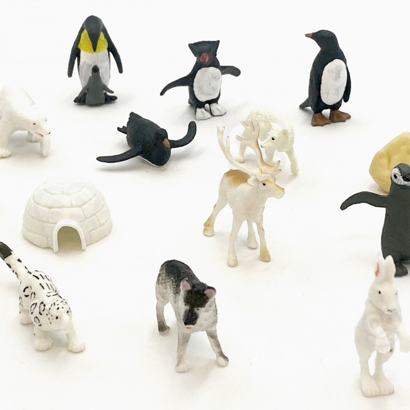Набор фигурок животных Арктики WOOPIE 16 шт.
