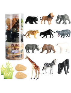 Набор фигурок диких животных WOOPIE 16 шт.