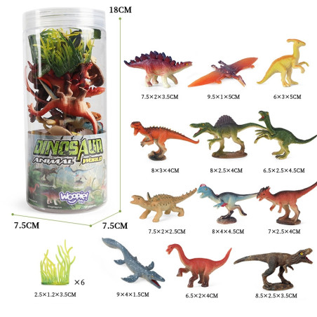WOOPIE dinozaurų figūrėlių rinkinys 18 vnt. - 1 versija WOOPIE dinozaurų figūrėlių rinkinys 18 vnt. - 1 versija