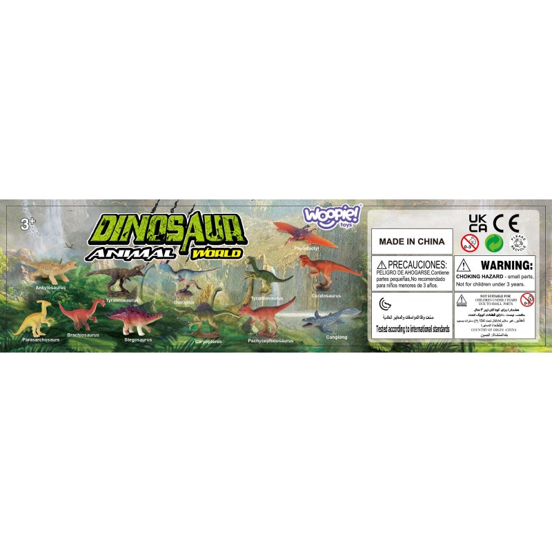 WOOPIE dinozaurų figūrėlių rinkinys 18 vnt. - 1 versija