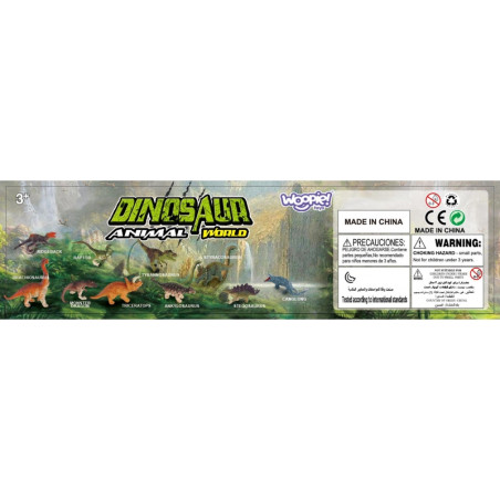 WOOPIE dinozaurų figūrėlių rinkinys 18 vnt. - 2 versija WOOPIE dinozaurų figūrėlių rinkinys 18 vnt. - 2 versija