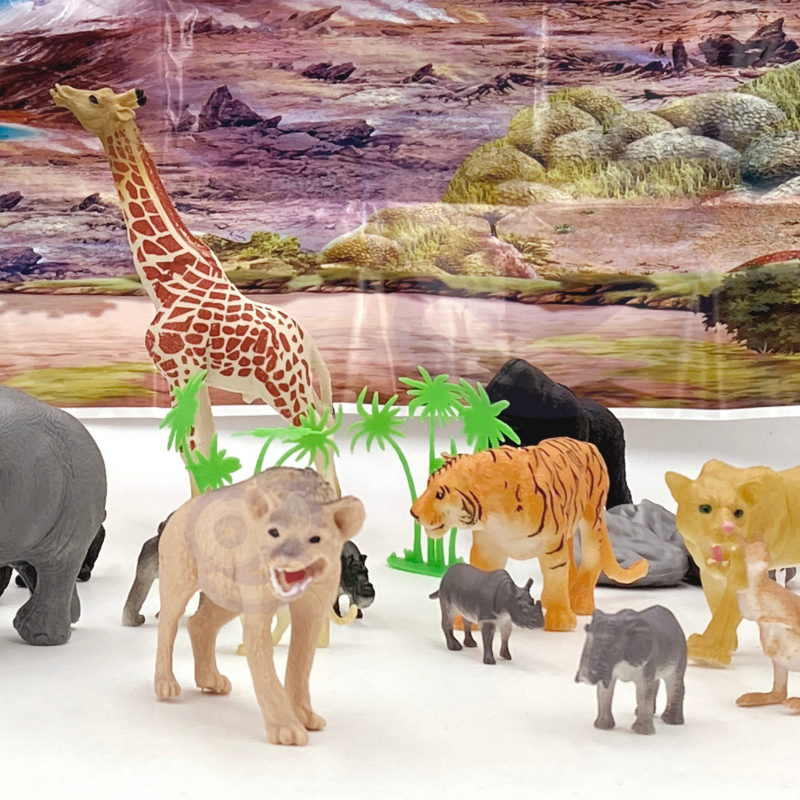 WOOPIE figūrėlių rinkinys Safari Animals 34 vnt.