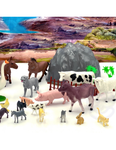 WOOPIE ūkinių gyvūnų figūrėlių rinkinys 34 vnt. 2