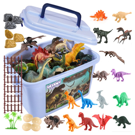WOOPIE dinozaurų figūrėlių rinkinys 40 vnt. WOOPIE dinozaurų figūrėlių rinkinys 40 vnt.