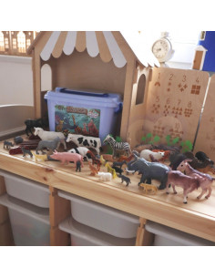 WOOPIE figūrėlių rinkinys Animals XXL 58 vnt. 2