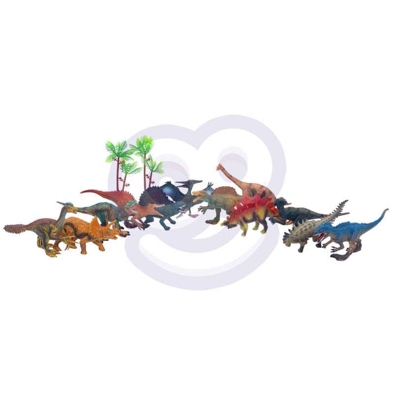 WOOPIE dinozaurų figūrėlių rinkinys XL + kilimėlis
