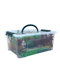 WOOPIE Safari figūrėlių rinkinys + kilimėlis 24 vnt. 2