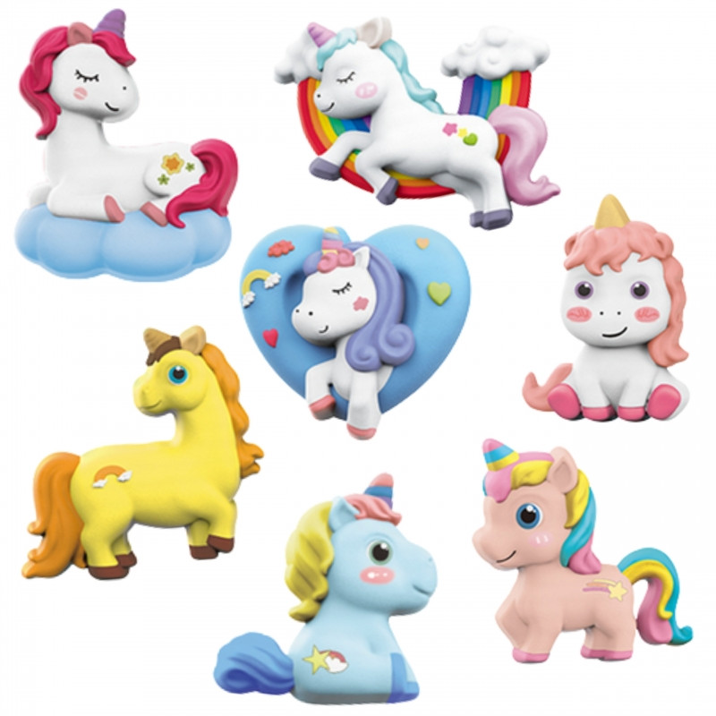 Набор для рисования WOOPIE DIY: создание гипсовых фигурок и их раскрашивание — набор «Единорог»