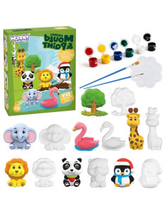 Набор для рисования WOOPIE DIY Paint Craft Kit — создание гипсовых фигурок и покраска — набор для рисования животных