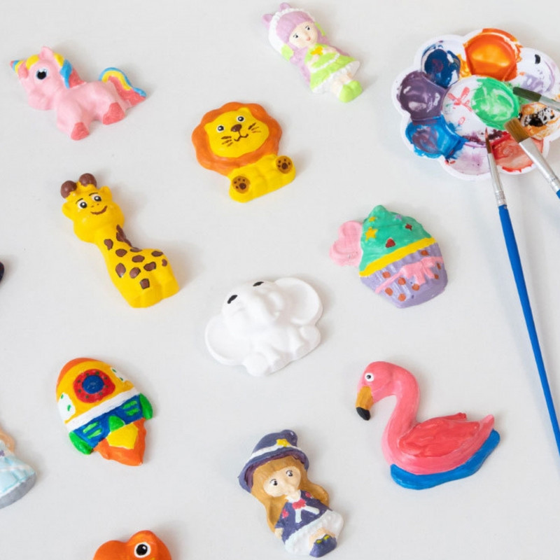 Набор для рисования WOOPIE DIY Paint Craft Kit — создание гипсовых фигурок и покраска — набор для рисования животных