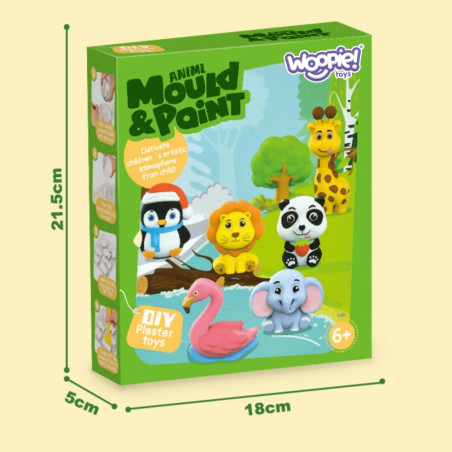 Набор для рисования WOOPIE DIY Paint Craft Kit — создание гипсовых фигурок и покраска — набор для рисования животных