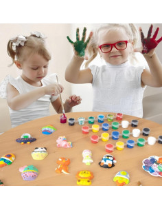 Набор для рисования «Сделай сам» WOOPIE: создание гипсовых фигурок и их раскрашивание — набор «Динозавры» 2