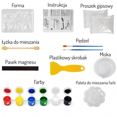 WOOPIE "pasidaryk pats" dažų kūrybinis rinkinys Gaminkite gipso liejinius, figūrėles ir dažus - Dinozaurų rinkinys WOOPIE "pasidaryk pats" dažų kūrybinis rinkinys Gaminkite gipso liejinius, figūrėles ir dažus - Dinozaurų rinkinys