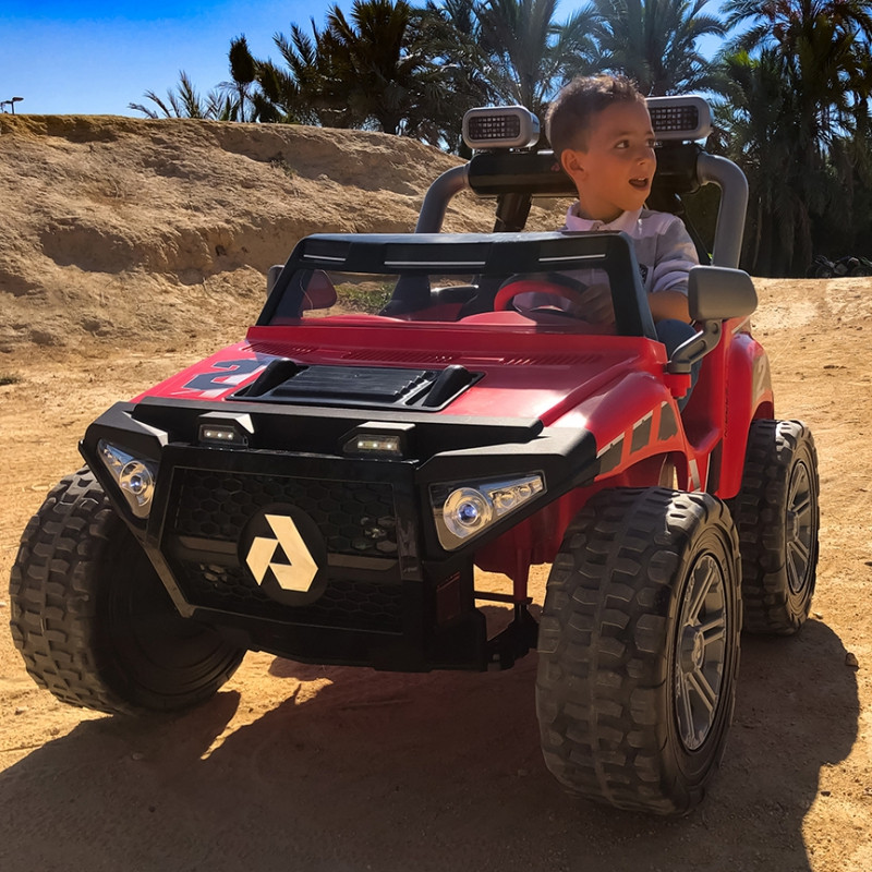 INJUSA 24 V akumuliatorinis monstras-džipas su LED priekiniais žibintais