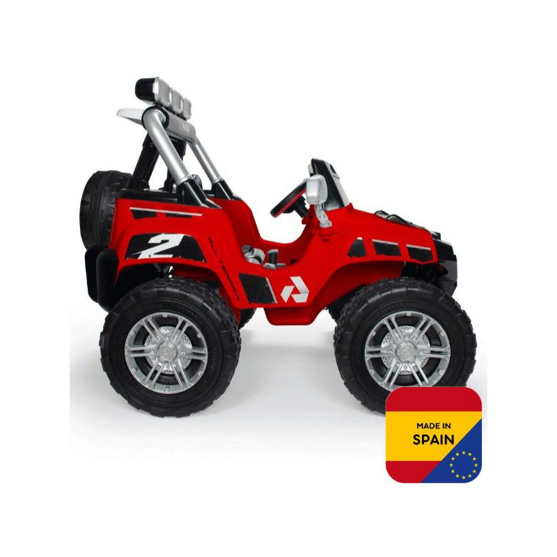 INJUSA 24 V akumuliatorinis monstras-džipas su LED priekiniais žibintais