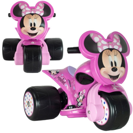INJUSA Minnie Mouse Samurai 6V dviratis vaikams INJUSA Minnie Mouse Samurai 6V dviratis vaikams