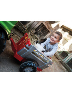 Rolly Toys traktoriaus priekaba su atidaromais šonais 2