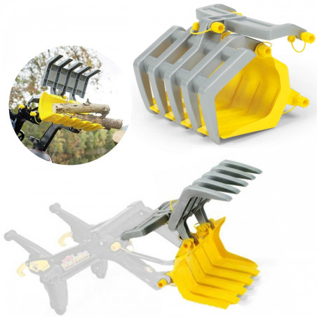 Rolly Toys traktoriaus kaušas - griebtuvas Rolly Toys traktoriaus kaušas - griebtuvas