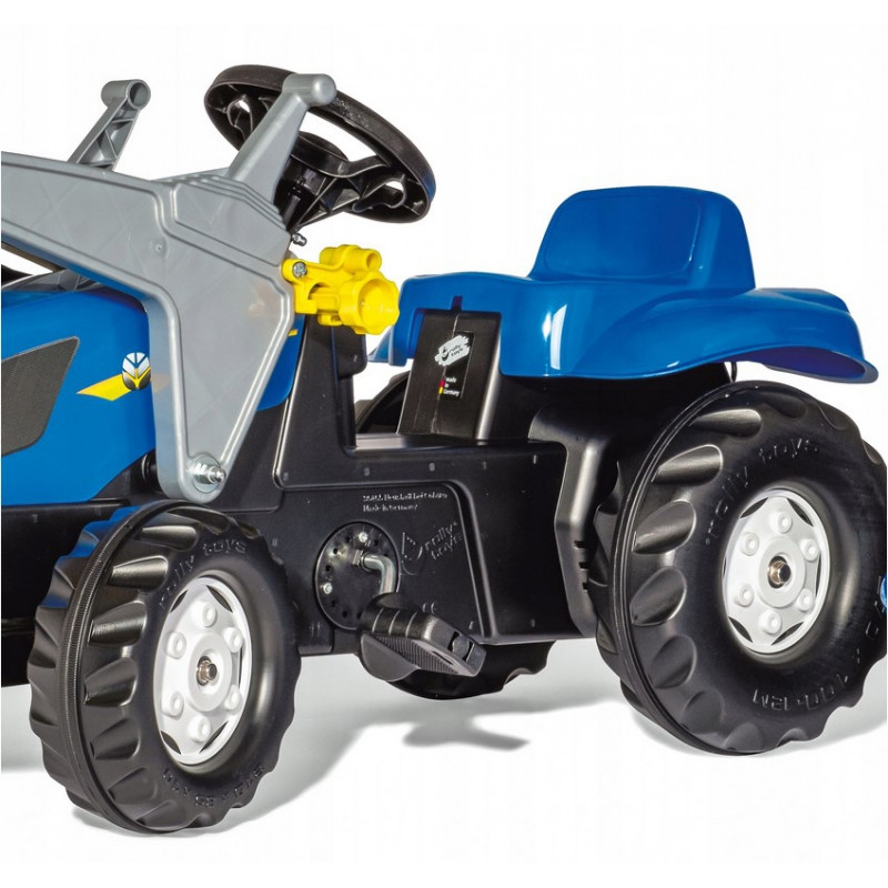 Rolly Toys rollyKid-X New Holland rollyKid traktorius su kaušu ir priekaba Mėlynas