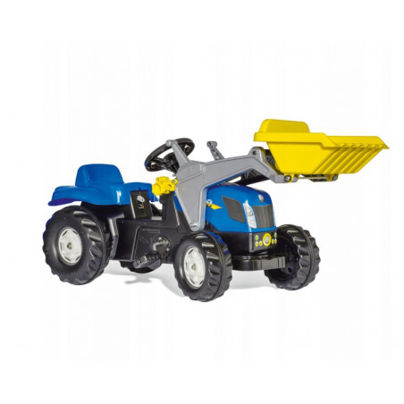 Rolly Toys rollyKid-X New Holland rollyKid traktorius su kaušu ir priekaba Mėlynas Rolly Toys rollyKid-X New Holland rollyKid traktorius su kaušu ir priekaba Mėlynas