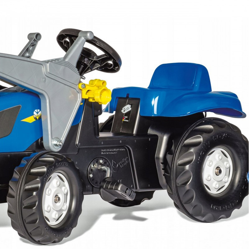 Rolly Toys rollyKid-X New Holland rollyKid traktorius su kaušu ir priekaba Mėlynas