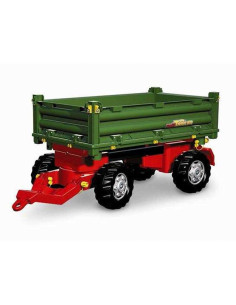 Rolly Toys dviejų ašių priekaba žalia